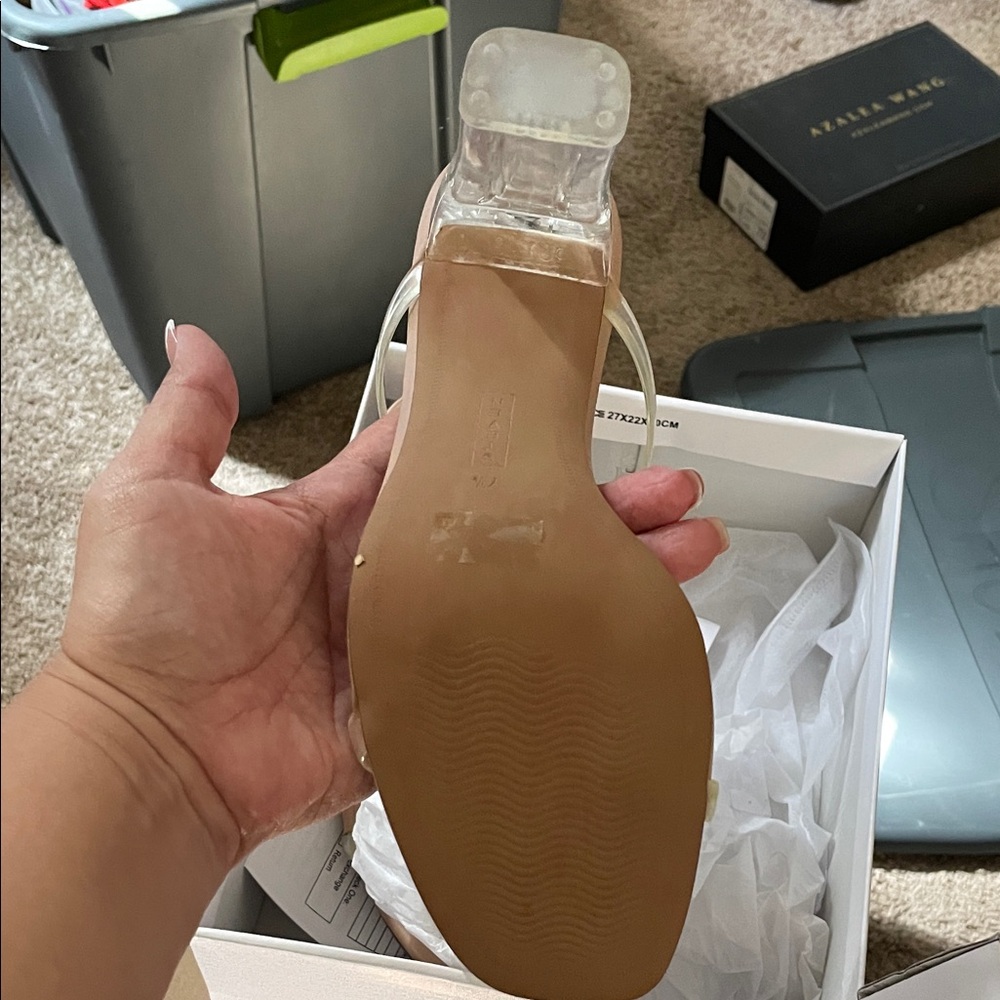 Steven Nude Women's Heels with Transparent Straps - Picture 4 of 4